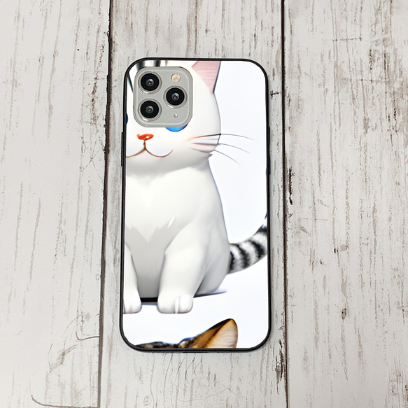 iphoneケース2-4-35 iphone 強化ガラス 猫・ねこ・ネコちゃん 箱15 かわいい アイフォン iface