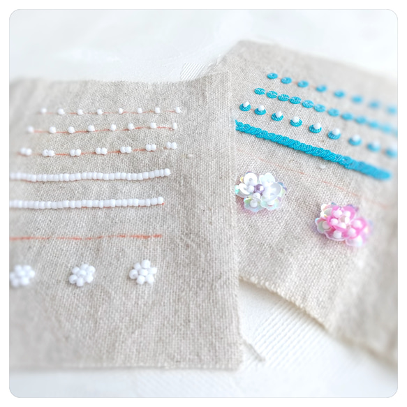 【キット】ビーズ刺繍スターター「きほんのき」