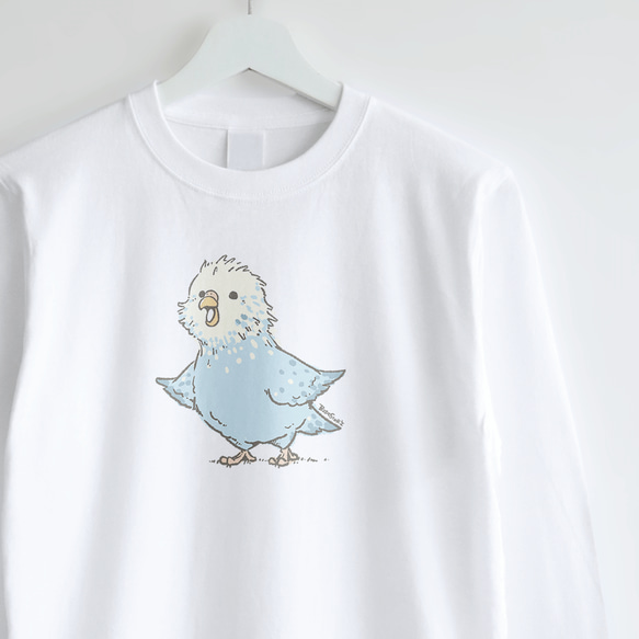 長袖Tシャツ（雛 / セキセイインコ）