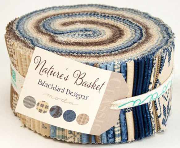 「Nature’s　Basket」moda Jelly Rolls (カットクロス40枚）Blackbird Desig