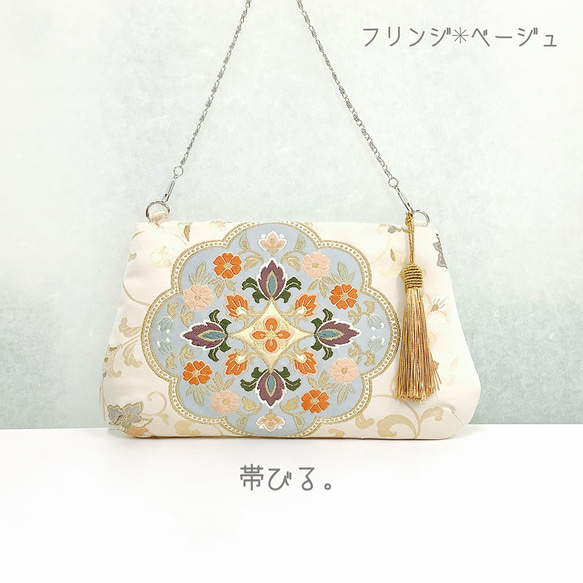 ＊Handbag ✳︎ハンドバッグ✳︎西陣✳︎パーティ✳︎角丸タイプ✳︎上品✳︎受注製作1週間✳︎