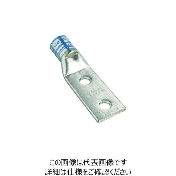 パンドウイット 銅製圧縮端子 2穴 電線サイズ AWG6 取付穴サイズ 69mm 取付穴間隔 160mm