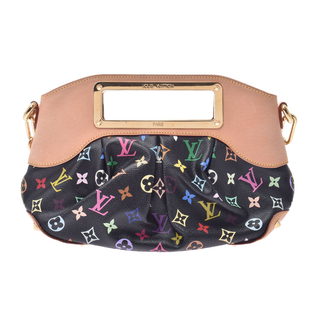 LOUIS VUITTON ルイヴィトンジュディPM  マルチカラー 黒 ゴールド金具 レディース モノグラムマルチカラー 2WAYバッグ M40258  中古