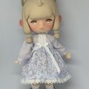 アンティーユ　オビツ11服  ワンピース　lavender