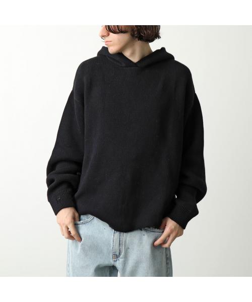 アスクユアセルフ/ASKYURSELF パーカー DESTROYER KNIT HOODIE