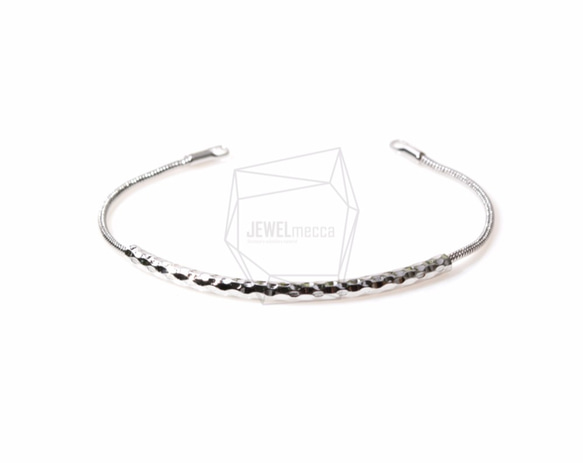 BRA-020-R【1個入り】 ハンマードカーブドバーブレスレット,Hammered Curved Bar Bracel