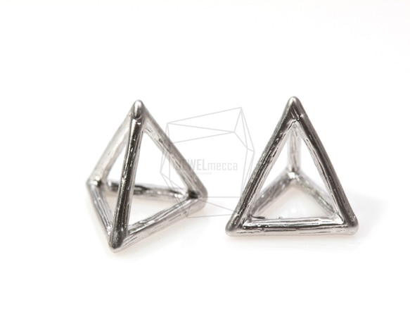 PDT-340-MR【2個入り】3Dトライアングルピラミッドペンダント,Triangle Pyramid Pendant