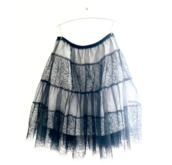 tulle skirt「ice」【black】