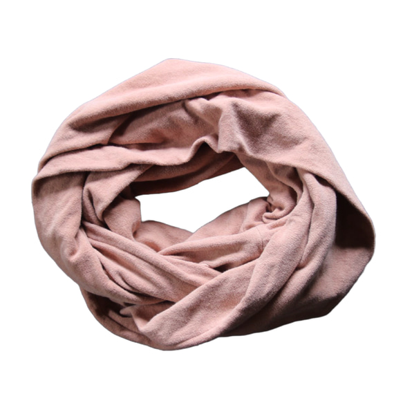 hokkori snood〔桜鼠色〕/草木染めorganiccotton pileスヌード