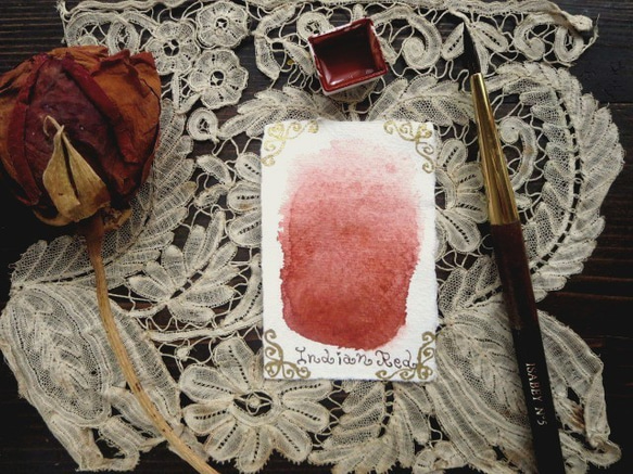 *♥*香る水彩絵具* Indian Red Natural Attar Watercolor*♥*