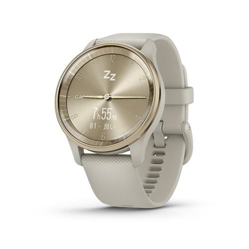 GARMIN 010-02665-72 vivomove Trend スマートウォッチ French Gray／Cream Gold