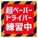 超ペーパードライバー練習中 赤 カー マグネットステッカーテッカー