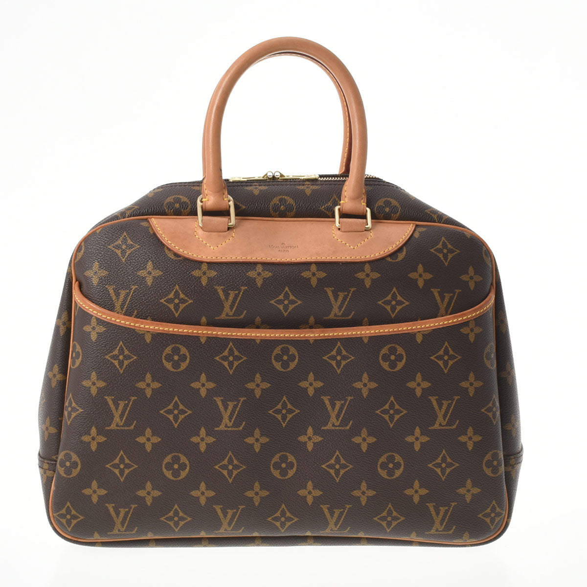 LOUIS VUITTON ルイヴィトン モノグラム ドーヴィル ブラウン M47270 ユニセックス モノグラムキャンバス ハンドバッグ Bランク 中古 