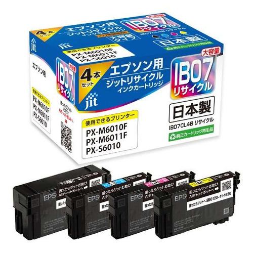 ジット JIT-EIB074PB 互換リサイクルインクカートリッジ エプソン 4色パック