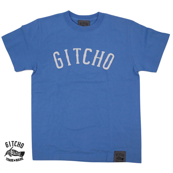 Moco moco Gitcho T-shirt-SaxBL 「夏　半袖」