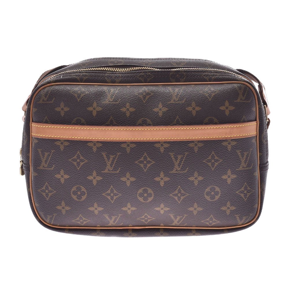 LOUIS VUITTON ルイヴィトン モノグラム リポーターPM ブラウン M45254 ユニセックス ショルダーバッグ Bランク 中古 