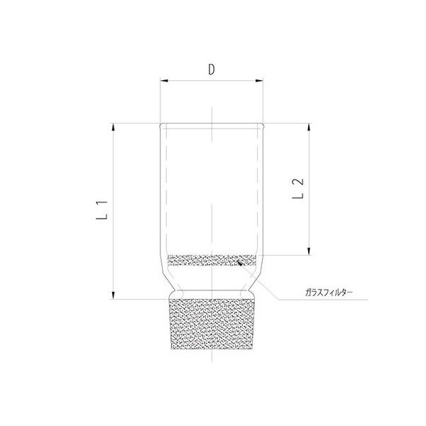 旭製作所 ガラスろ過器 るつぼ形(摺付) 3912-1G/4 1個 63-2587-97（直送品）