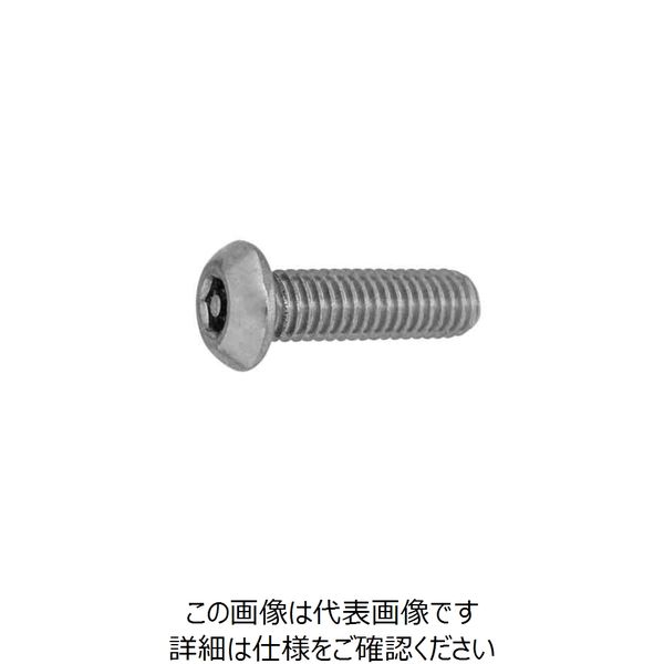 ファスニング J BK TRF/いたずら防止用ねじ ステンレス ピン・ボタン六角穴ねじ 4 X 20 7002006B0040020008（直送品）