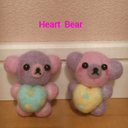 ♡パステル♡ハートBEAR♡M♡