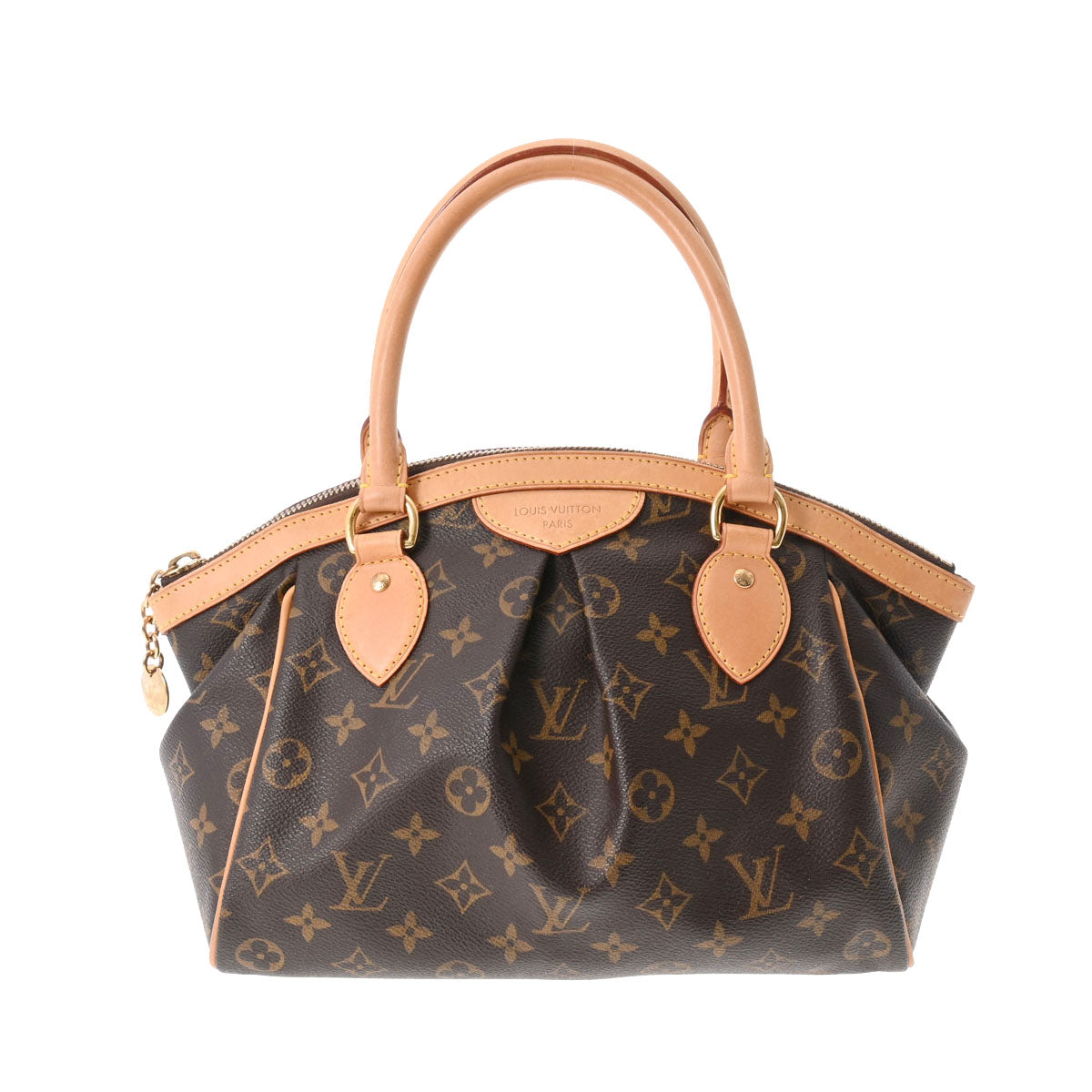 LOUIS VUITTON ルイヴィトン モノグラム ティヴォリ PM ブラウン M40143 レディース モノグラムキャンバス ハンドバッグ Bランク 中古 