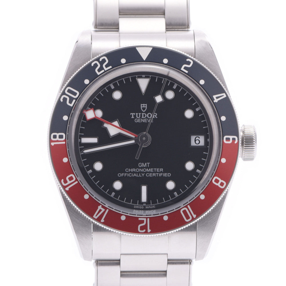 TUDOR チュードル ヘリテージ ブラックベイ GMT 赤/ネイビーベゼル 79830RB メンズ SS 腕時計 自動巻き 黒文字盤 Aランク 中古 