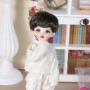 BJD 1/3 1/4  1/6人形 ドール用ウィッグ カツラ 耐熱 ハンドメイドzxww-302