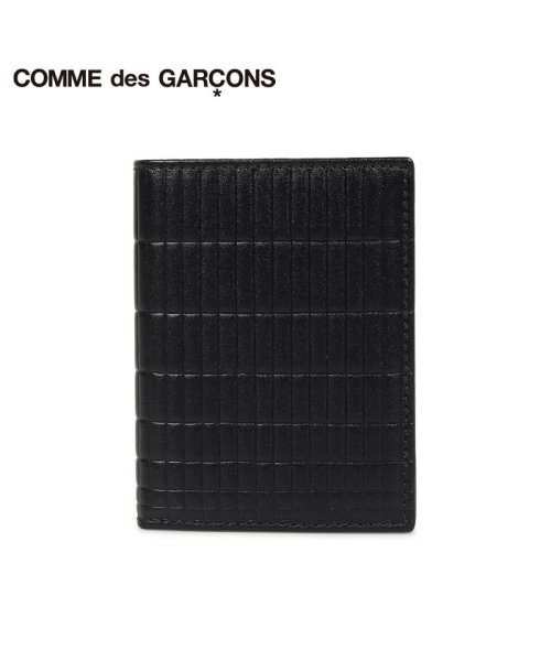 コムデギャルソン COMME des GARCONS 財布 二つ折り メンズ レディース 本革 BRICK LINE WALLET ブラック 黒 SA0641B