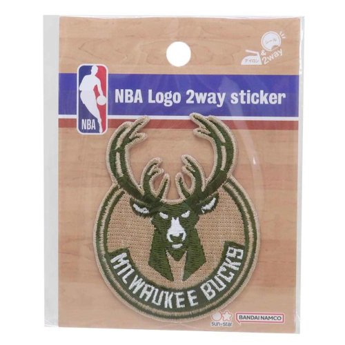 NBA ワッペン ロゴ刺繍ステッカー Milwaukee Bucks ミルウォーキー バックス 社コッカ 手芸用品 スポーツ グッズ