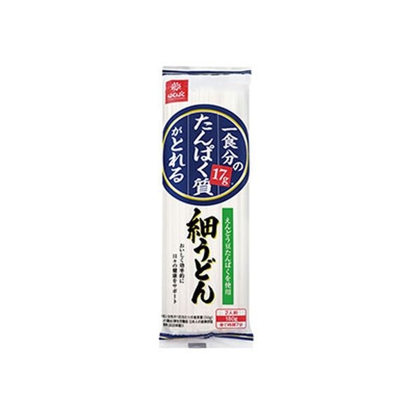 はくばく 一食分の たんぱく質がとれる 細うどん 180g FCM5411