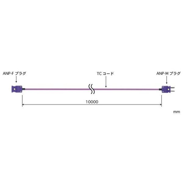 安立計器 熱電対補償導線用延長コード 端末ANPーF 端末(センサ 【XXー0202EーTC10】 XX-0202E-TC10 1個（直送品）