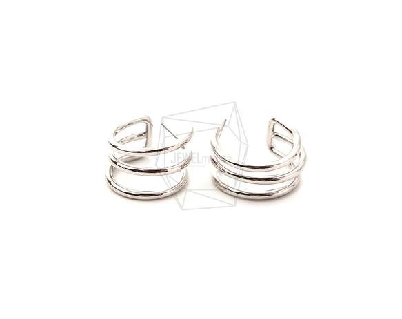 ERG-1714-R【2個入り】トリプルラウンドピアス,Triple round Post Earring