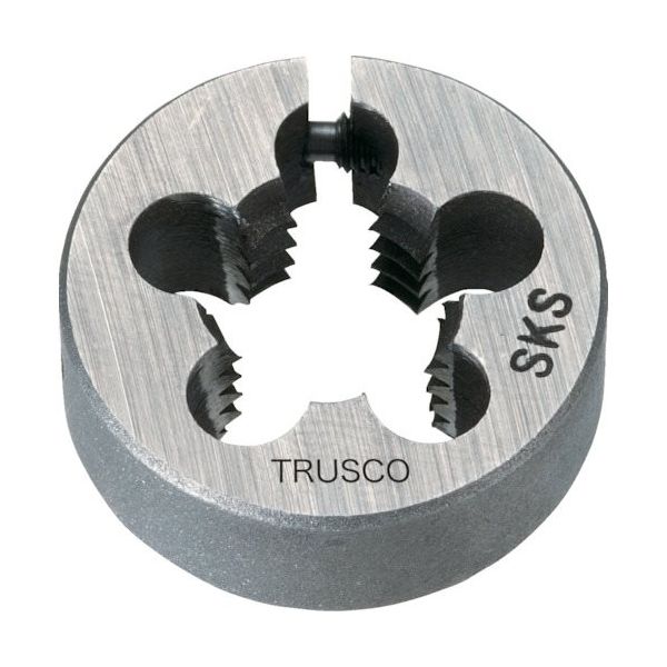 トラスコ中山 TRUSCO 左・アジャスタブル丸ダイス 50径 12X1.75 (SKS) LT50D-12X1.75 1個（直送品）