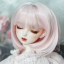 BJD 1/3 1/4  1/6人形 ドール用ウィッグ カツラ 耐熱 ハンドメイドzxww-15