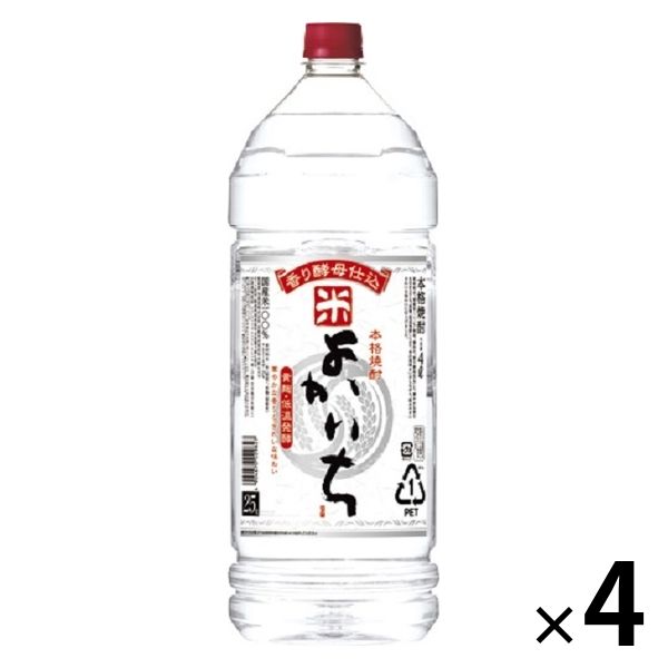 宝酒造 よかいち 米焼酎 25度 4L ペット 1箱（4本入）