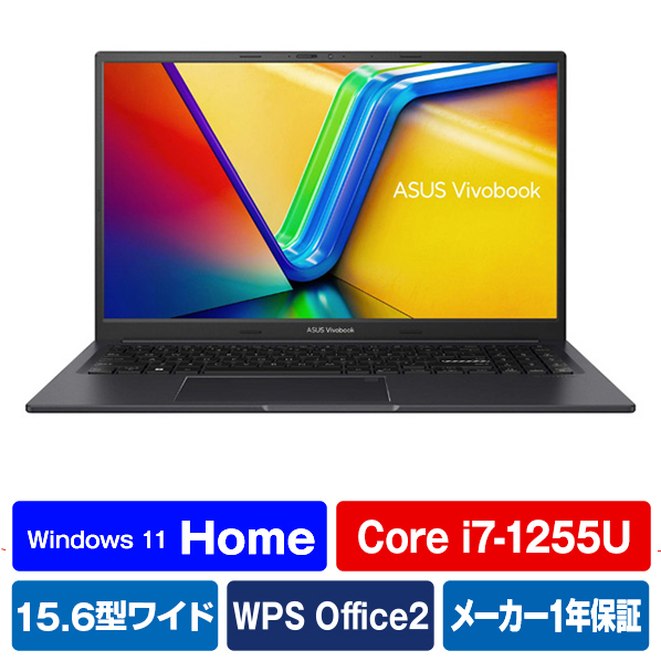 ASUS ノートパソコン ASUS Vivobook 15X インディーブラック K3504ZA-BQ020W