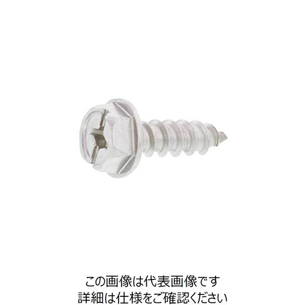 SUNCO ユニクロ (+ー)Aフランジ 4×10 (1200本入) 20-00-020B-0040-0100-01 1箱(1200本)（直送品）