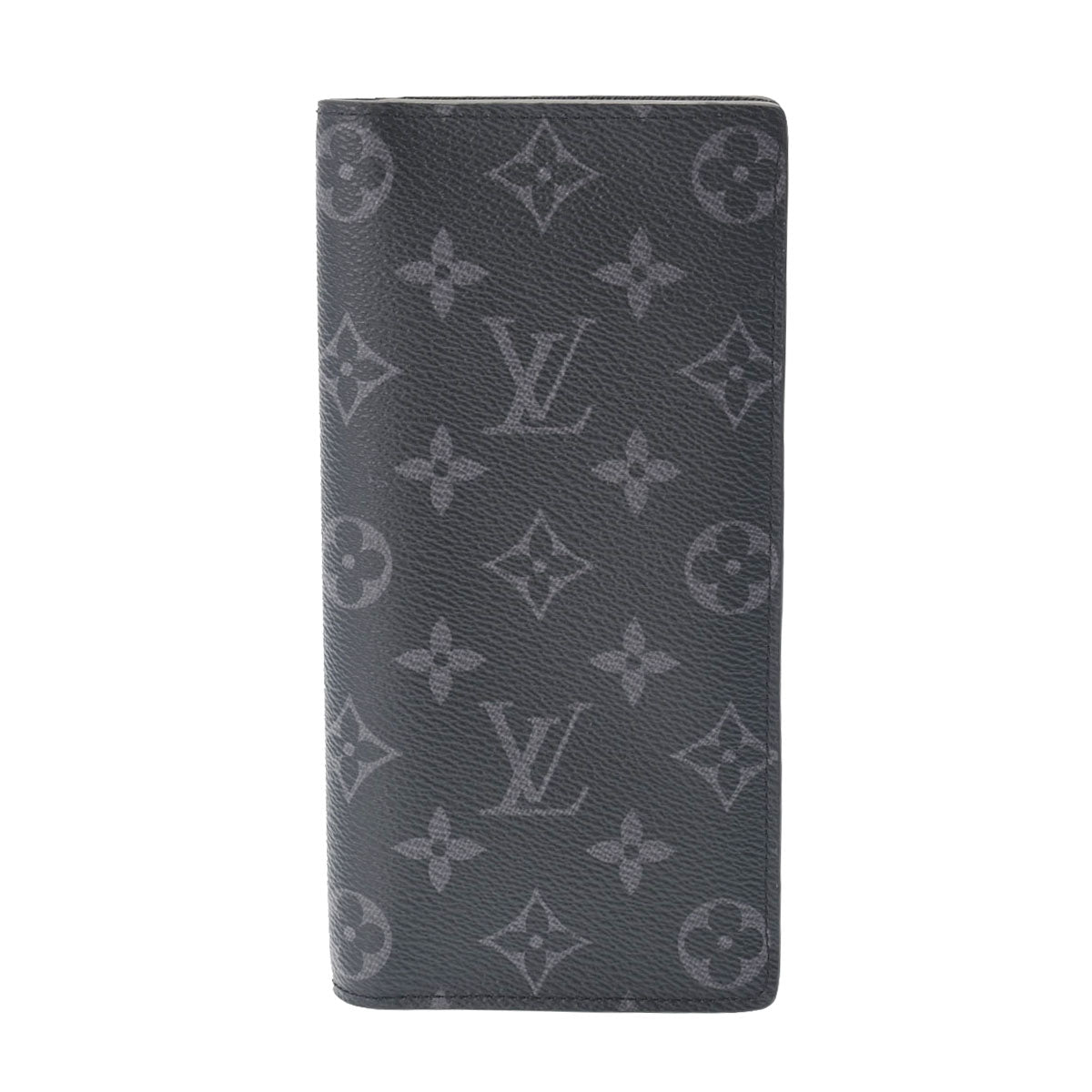 LOUIS VUITTON ルイヴィトン モノグラム エクリプス ポルトフォイユブラザ 黒/グレー M61697 メンズ モノグラムキャンバス 長財布 Aランク 中古 