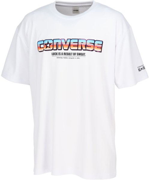 CONVERSE コンバース バスケット プリントTシャツ 半袖 トップス バスケ ミニバス 吸