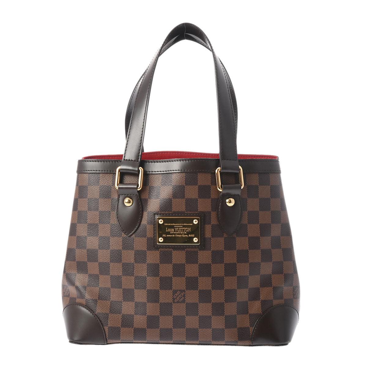 LOUIS VUITTON ルイヴィトン ダミエ ハムステッド PM ブラウン N51205 レディース ダミエキャンバス ハンドバッグ ABランク 中古 