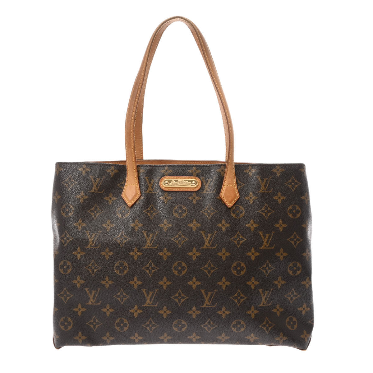 LOUIS VUITTON ルイヴィトン モノグラム ウィルシャーMM トートバッグ ブラウン M45644 レディース モノグラムキャンバス ハンドバッグ Bランク 中古 