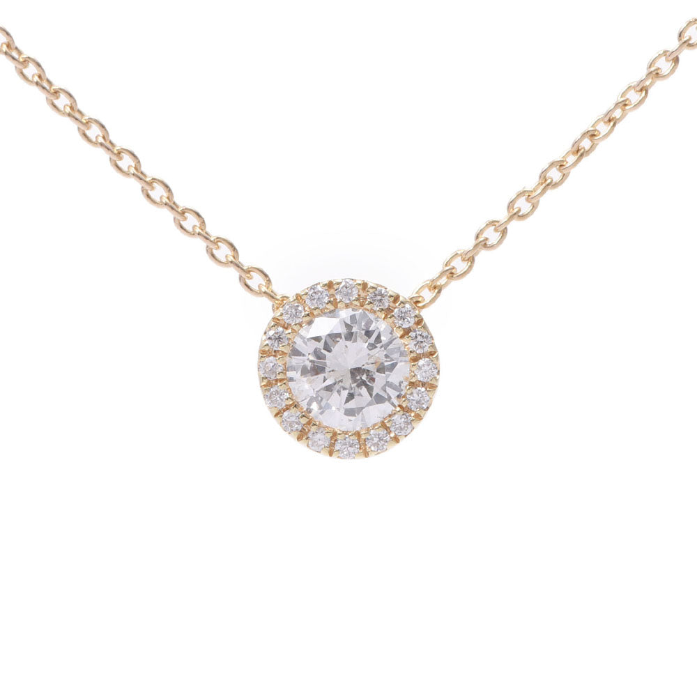 Ponte Vecchio ポンテヴェキオ ダイヤ0.212/0.05ct レディース K18YG ネックレス Aランク 中古 