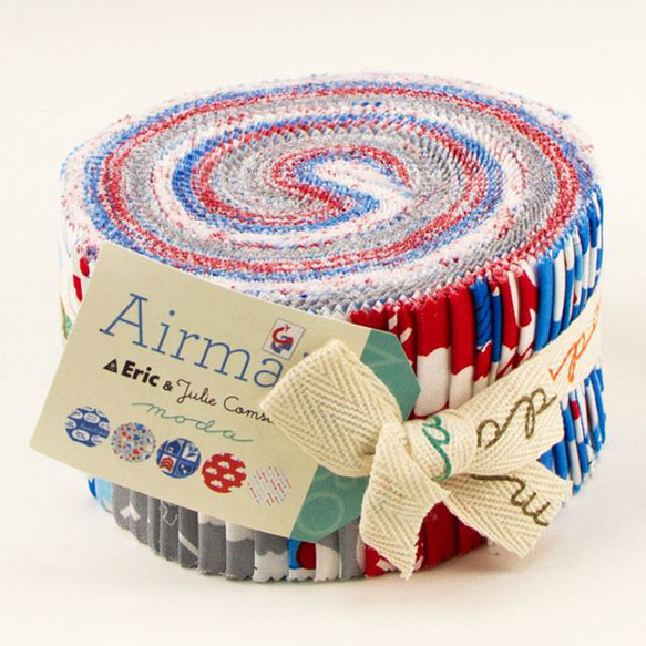 「Air Mail」moda Jelly Rolls (カットクロス40枚）Eric & Julie