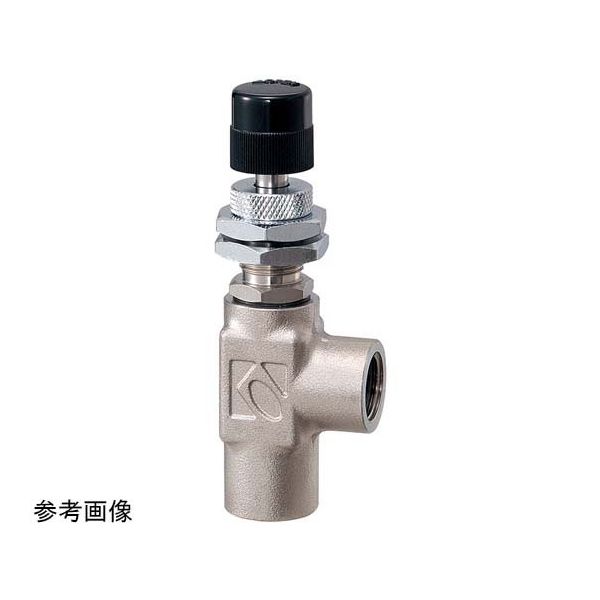 精密ニードルバルブ MODEL 2412 SERIES 2412-L-SS-1/4-H2-0.1MPa-5L/min-POM 1個（直送品）