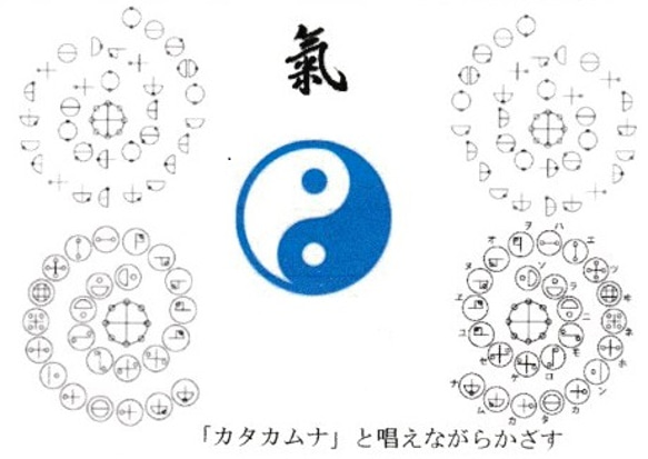 カタカムナ文字気功カード  古代文字パワー 電磁場5G策にも