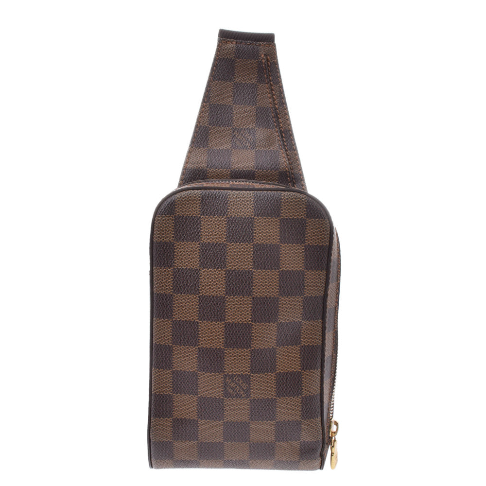 LOUIS VUITTON ルイヴィトン ダミエ ジェロニモス ボディバッグ  ブラウン N51994 ユニセックス ダミエキャンバス ショルダーバッグ ABランク 中古 