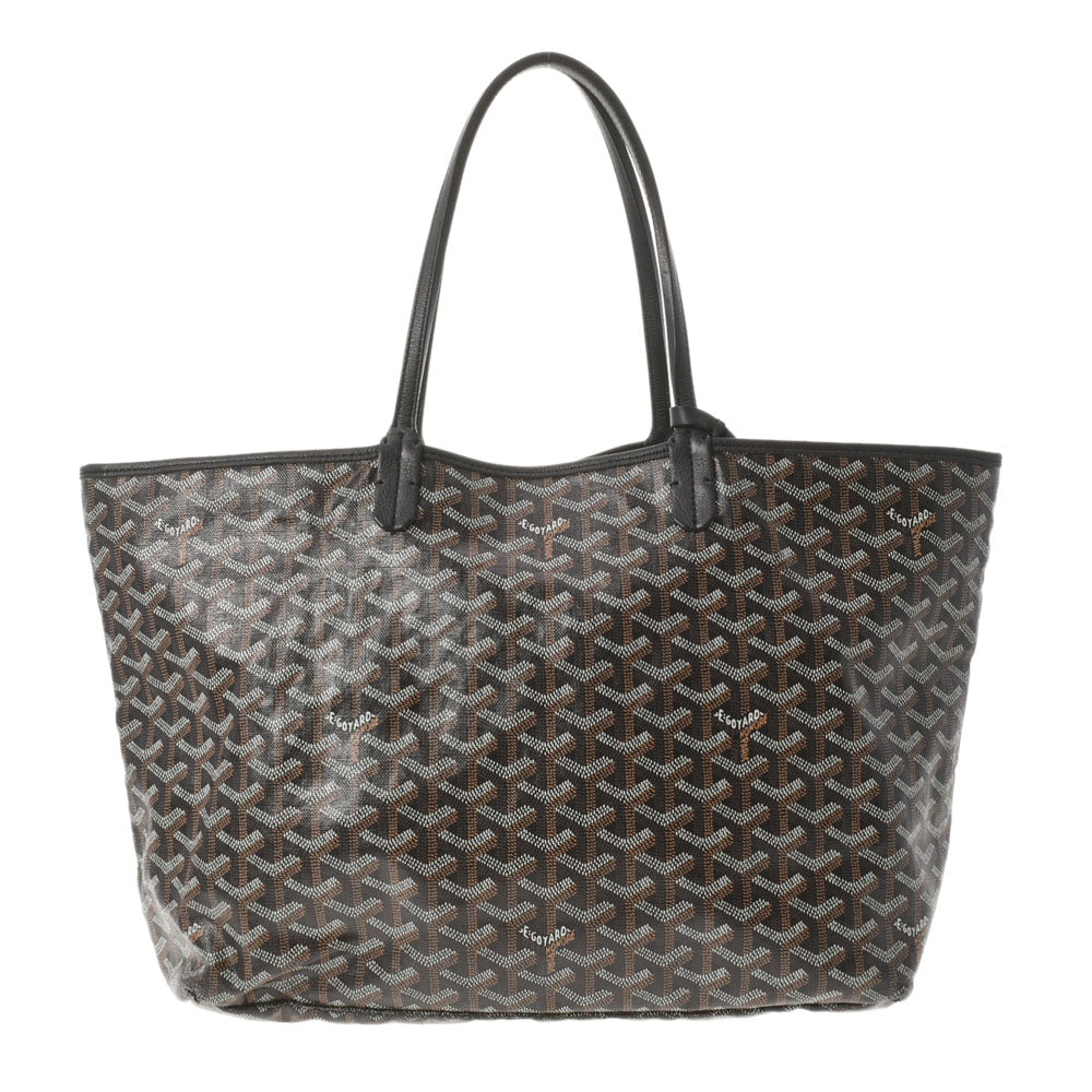 GOYARD ゴヤール サンルイ PM 黒 ユニセックス PVC トートバッグ Bランク 中古 