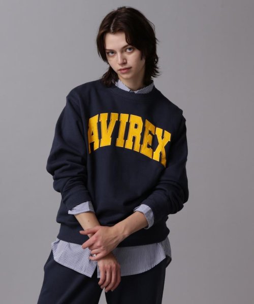 《DAILY/デイリー》CREW NECK L/S SWEAT LOGO / クルーネック ロングスリーブ スウェット / AVIREX