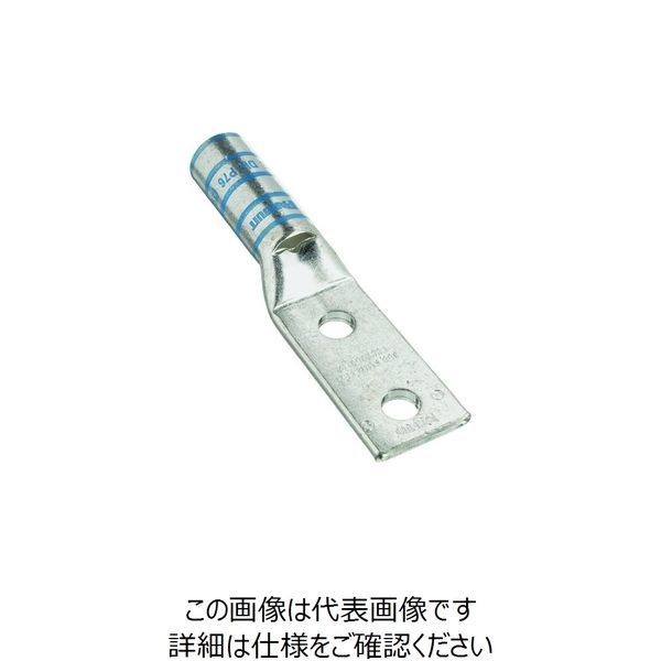 パンドウイット 銅製圧縮端子 2穴 電線サイズ AWG6 取付穴サイズ 69mm 取付穴間隔 160mm LCCX6-14A-L 157-7203（直送品）