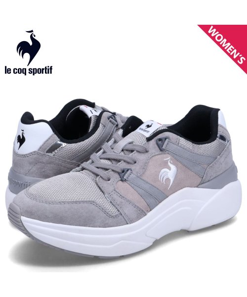 ルコック スポルティフ le coq sportif スニーカー LCS ブローニュ レディース 厚底 LCS BOULOGNE グレー QL3VJC01GY