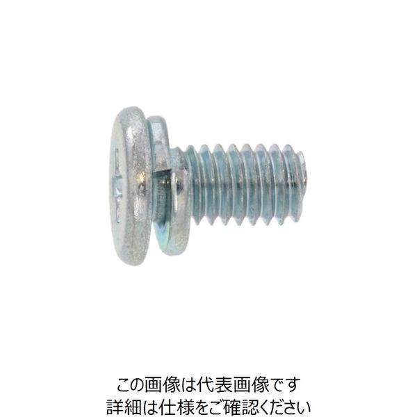 SUNCO 三価ホワイト （+）スリムヘッドP＝2 3×8 （2000本入） 258-6427（直送品）